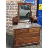 Victorian marble top dressing table