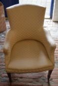 Upholstered cream chair