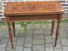 Victorian mahogany fold over breakfast table