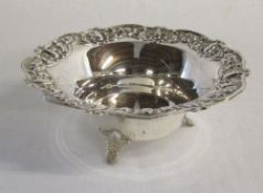 Silver bowl marked 'silver' D 17 cm H 6.5 cm weight 5.