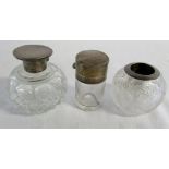 Silver topped salts bottle Birmingham 1909,