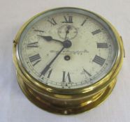 Brass ship's clock Lilley & Reynolds Ltd London
