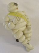 Large Michelin man figure with yellow band H 46 cm