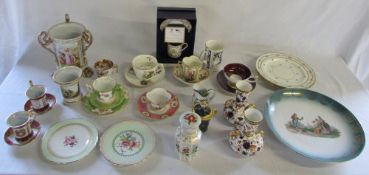 Assorted ceramics inc Coalport and Royal Worcester