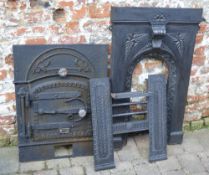 3 cast fire grate fronts