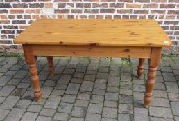 Modern pine kitchen table