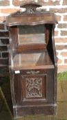 Late Victorian pedonium coal box