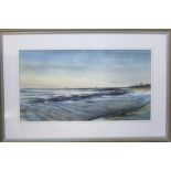 David N Robinson collection - Watercolour 'Humberston foreshore' by Louth artist T E J Brooker 73