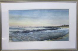 David N Robinson collection - Watercolour 'Humberston foreshore' by Louth artist T E J Brooker 73