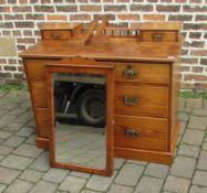 Pitch pine chest of drawers/dressing table