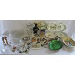 Assorted ceramics and glassware inc Alfred Meakin & Wade