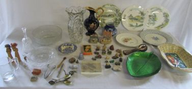 Assorted ceramics and glassware inc Alfred Meakin & Wade