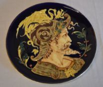 George and the Dragon majolica charger