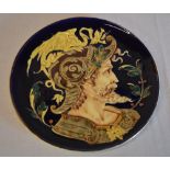 George and the Dragon majolica charger