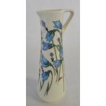 Moorcroft jug with blue flowers 2012 H 19 cm