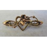 9ct gold brooch weight 2.