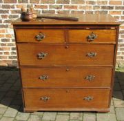 Georgian oak chest of drawers (af)