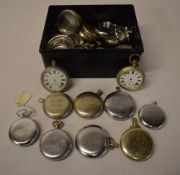 Quantity of Railway pocket watches and parts, including BR(M), BR(S),