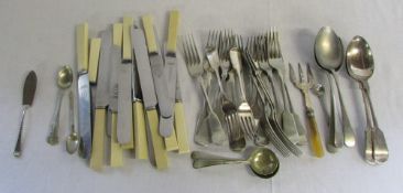 Selection of silver plate cutlery