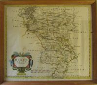 Robert Morden map of Derbyshire (Darbyshire) 46 cm x 40 cm
