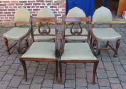 2 Regency style chairs & 4 others