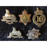 5 Lincolnshire Regiment badge including 3rd Volunteer Battalion with South Africa scroll & a WWII