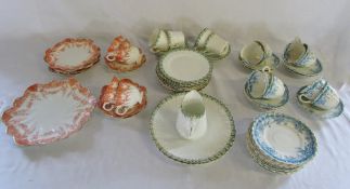 Assorted vintage part tea services inc Chapman's and Clifton W H & S