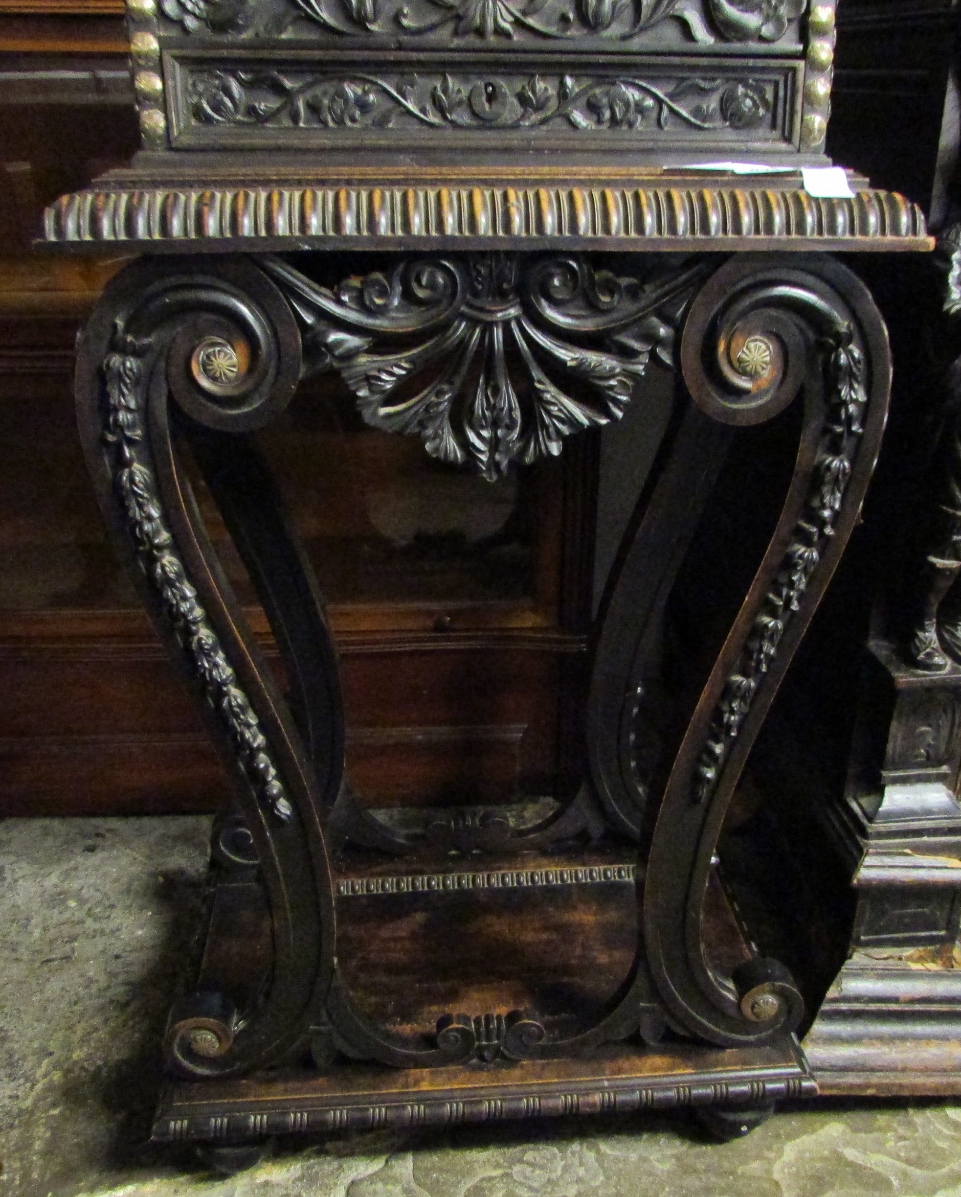 Extremely finely carved late 19th century Anglo Indian, possibly Ceylon, - Image 7 of 12