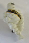 Large Michelin man figure with blue and yellow band H 45 cm