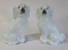 Pair of large Staffordshire dogs H 36 cm