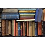 Various books including antique collecting & a bound copy of English women's magazine 1850