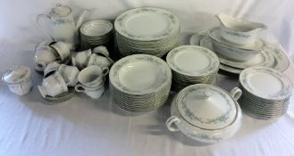 Approximately 89 piece part breakfast & dinner service, maker Three Crowns,