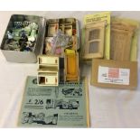 Britains Super Deetail hospital figures & beds, 1950's doll house furniture etc.