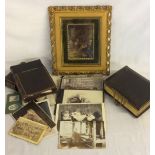 Crystolium of children painting, Victorian photograph album,