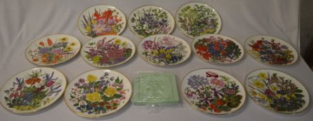 12 Franklin Mint Royal Horticultural plates