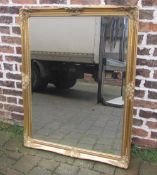 Large gilt framed wall mirror