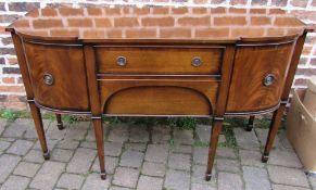 Superior quality bow fronted Regency style sideboard
