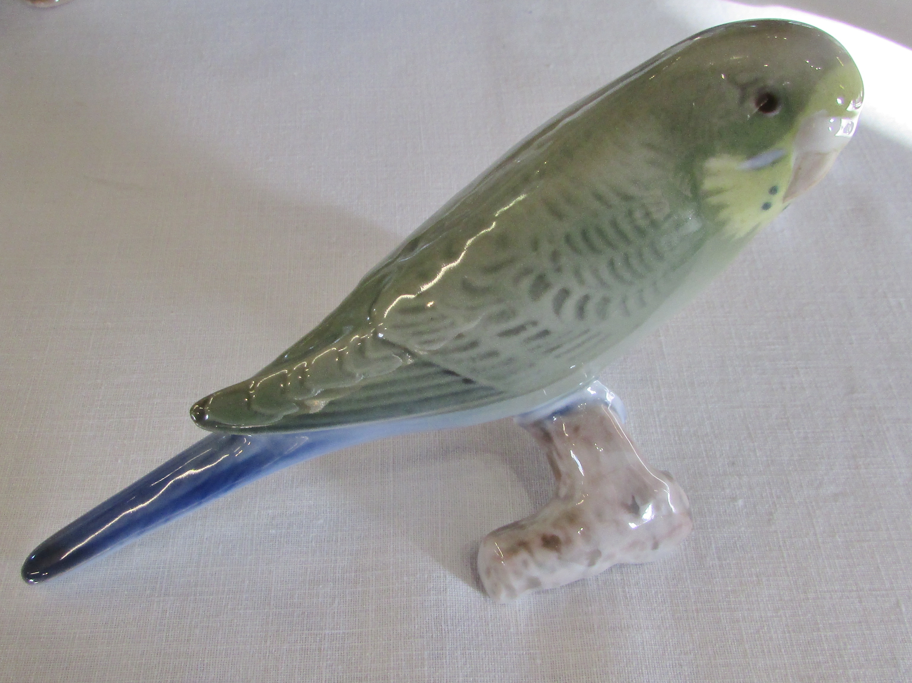 Selection of Royal Copenhagen & Bing and Grondahl bird and fish figures inc Budgie and seagull - Image 4 of 5