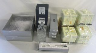 Ex-shop stock - Assorted birth/christening and wedding gifts inc A Block to Grow On money boxes,