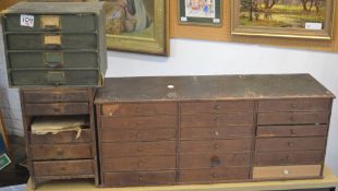 3 watchmakers cabinets full of replacement watch / pocket watch crystals