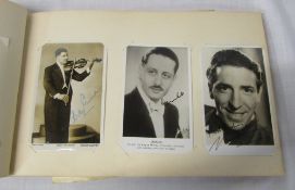 Collection of signed photographs of 1930's Music Hall, Dance Orchestras,