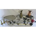 Assorted silver plate,
