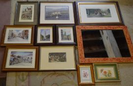 Quantity of prints including Louth street scenes
