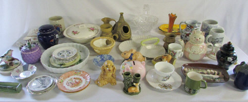 Selection of ceramics and glassware inc Poole and Alvingham (2 boxes)