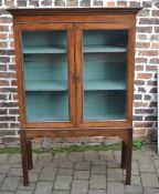 Georgian style display bookcase on stand