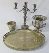 Large Silver plate tray,