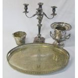Large Silver plate tray,