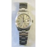 1970's Gents Rolex Oyster Perpetual date steel wristwatch (may require servicing/repairs)