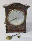 William IV bracket clock by J V McMitchell 2 Argyle Street Glasgow H 42 cm