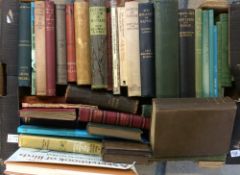 Box of books on natural history